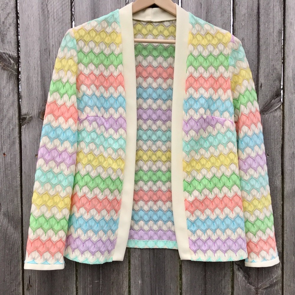 Vintage pastel cardigan sweater top